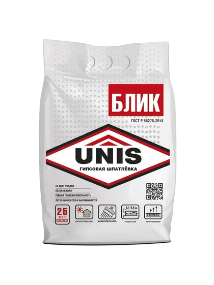 Шпаклёвка ЮНИС Блик 5 кг