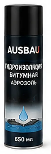 AUSBAU гидроизоляция битумная аэрозоль, 650 мл