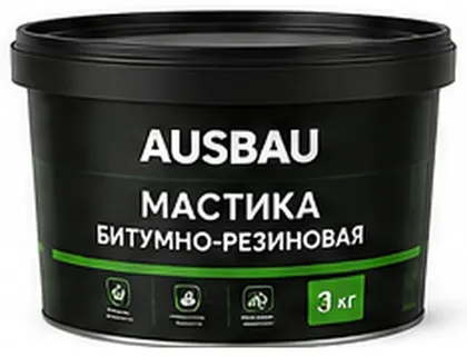 AUSBAU мастика битумно-резиновая, 3 кг